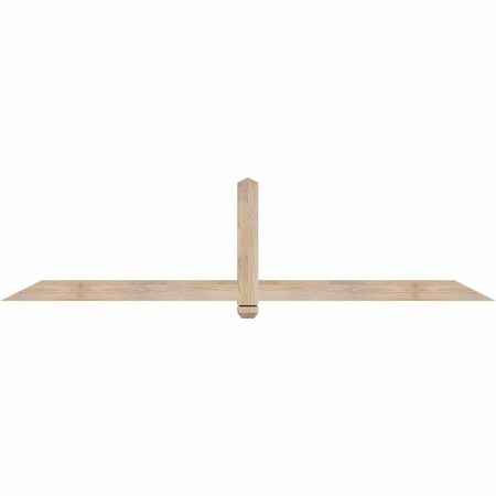 Ekena Millwork Eugene Smooth Timber Gable Bracket, Douglas Fir, 84"W x 21"H x 1 1/2"D x 3 1/2"F, 6/12 Pitch GBW084X21X0204EUG00SDF